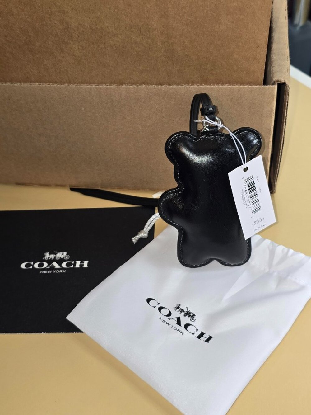 Coach Adorable Bear Puffy Bag Charm CCX43 🐻